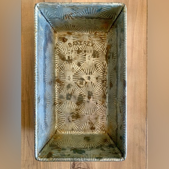 Bakerex Kitchen Vintage Bakerex Crownware Diamond Starburst Design Bread Loaf Pan 22 95 X 55
